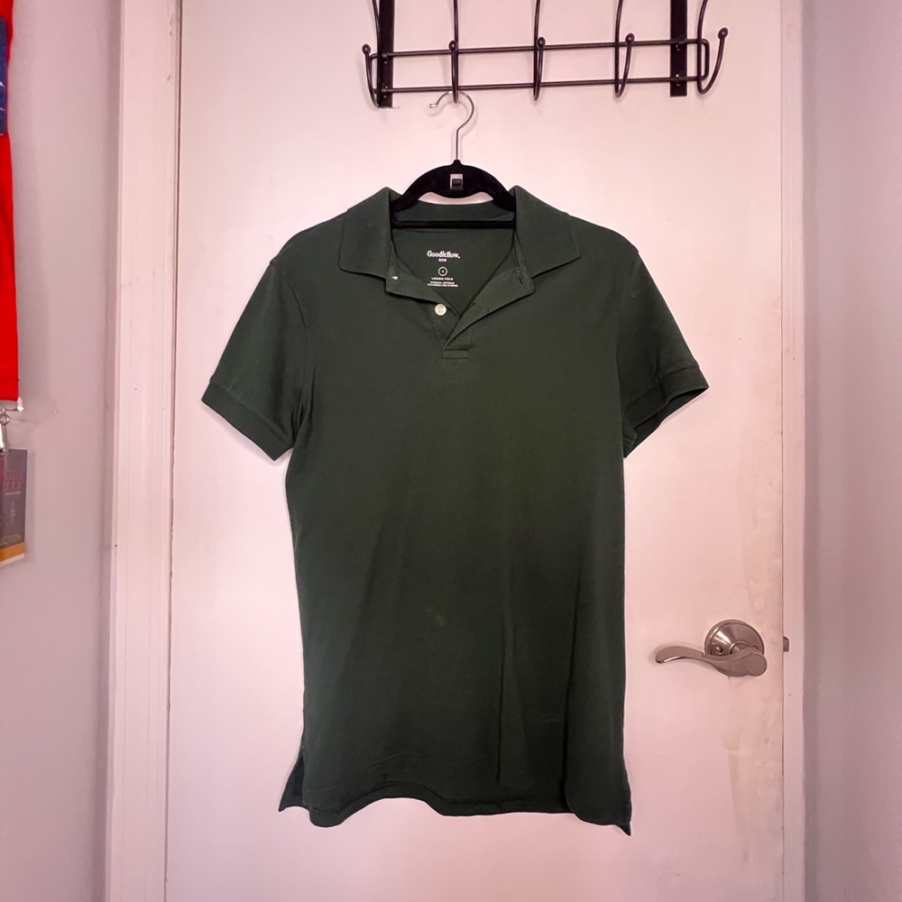 Goodfellow & Co Green Polo Shirt Casual Style